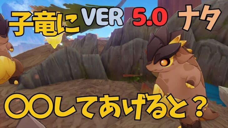 [原神]　絶対に見逃すな！子竜に〇〇をしてあげると、出てくる隠し宝箱　ナタ　　VER5.0