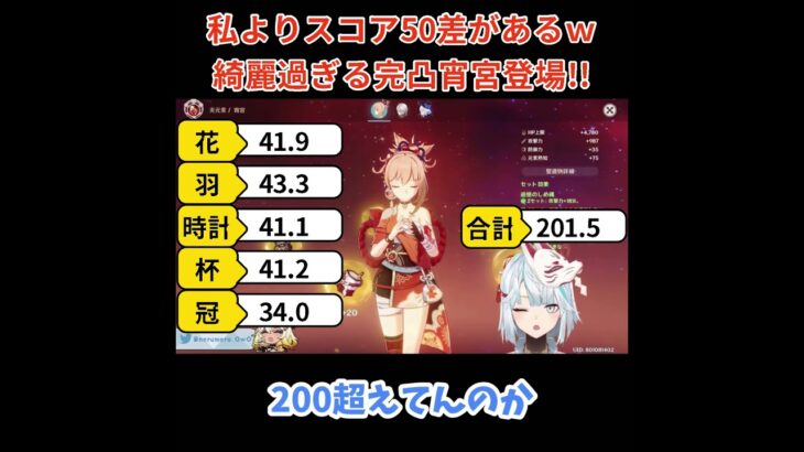 【原神／俺のキャラを見てくれ 506】「私より超強いｗ」美し過ぎる完凸宵宮登場！！【ねるめろ】【切り抜き】#shorts