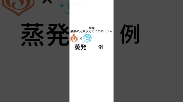 最強の元素反応とそのパーティの違い【原神】# 原神