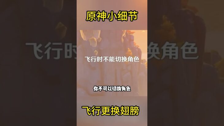原神小细节：飞行中可以更换翅膀？
