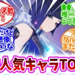 【原神】「HoYoLab（ほよらぼ）人気キャラTOP10」に対する、旅人達の反応集【原神反応集】ヌヴィレット1位おめでとう！/鍾離先生流石/ヌヴィフリてぇてぇ…/キィニチとアハウは中の人コンビが強い