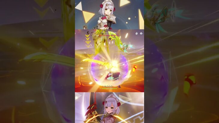 【原神】ノエルで落下攻撃ダメチャレ【Genshin Impact】#原神 #noelle #原神_キャラ生誕祭