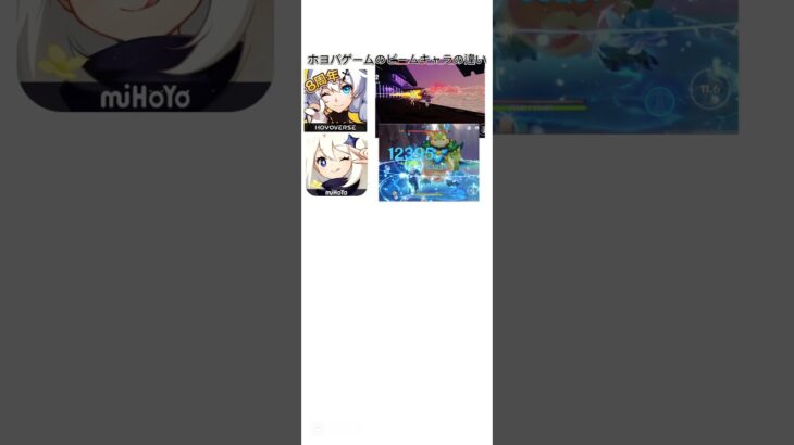 ホヨバゲームのビームキャラの違い【原神/崩壊3rd/ゼンレスゾーンゼロ/不可思議のカルテ】#原神 #崩壊3rd #ゼンゼロ