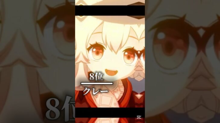 テンプレート使用原神私の好きなキャラランキング#原神#テンプレートお借りしました