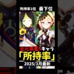 【最新版】全元素星5キャラ所持率#genshinimpact #原神 #ゲーム実況 #shorts