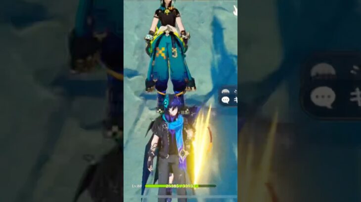 【原神】キャラの上にキャラの上にキャラ…. A character is on a character  who is on a character…