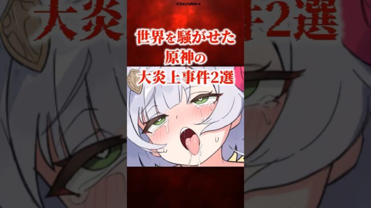 世界を騒がせた原神の大炎上事件2選 pat3【原神】 #原神 #shorts