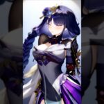 原神キャラショートムービー動画です‼️#原神 #aiイラスト #ポニーテール #shorts #原神イラスト #雷電将軍 #申鶴