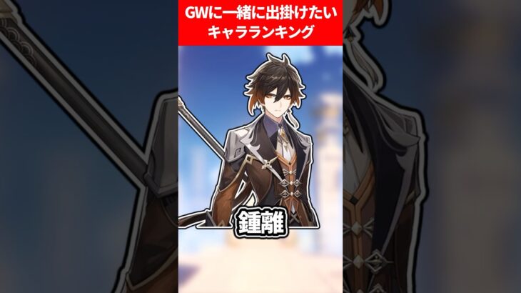 GWに一緒に出かけたいキャラランキング【原神】