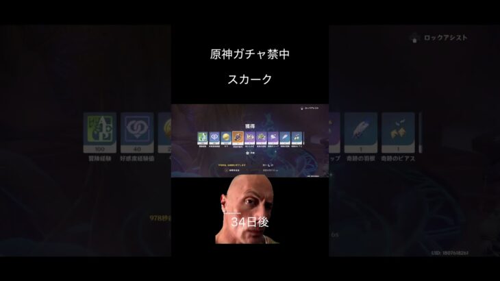 スカーク来るまでガチャ禁34日後#原神