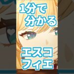 【原神】1分で分かるエスコフィエ。(初心者向け/解説) #genshinimpact