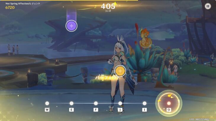 【原神】ムアラニキャラソン”Hot Spring Affection”フルコンしたい！【ぽんこつ音ゲーマー】