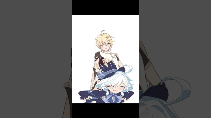 Yokoso watashi no soul society🩵💛#genshinimpact #furina #aether #原神 #フリーナ #空 #fyp #trend #drawing