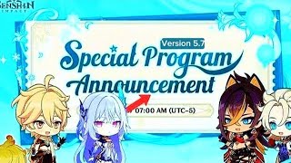 Soon!! 300 PRIMOGEMS REDEEM CODE & VERSION 5.7 SPECIAL PROGRAM IS Soon-Genshin Impact