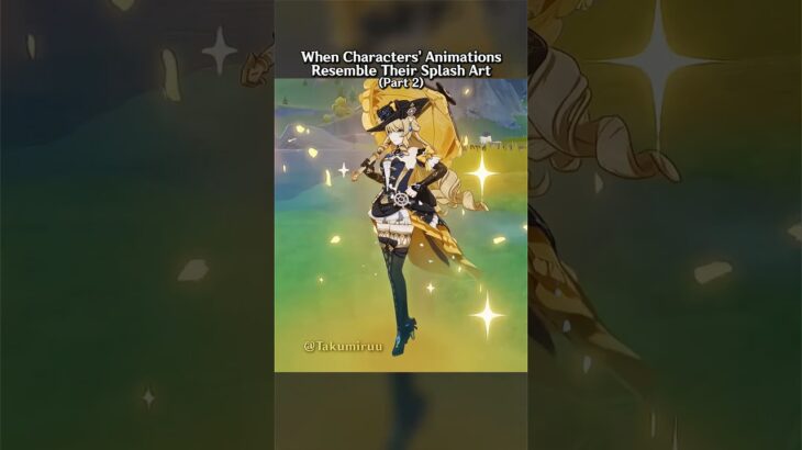 When Genshin Impact Characters’ Animations Resemble Their Splash Art Part 2