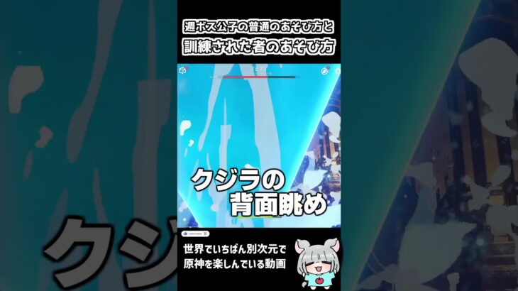 【原神】普通のあそび方と訓練されたあそび方