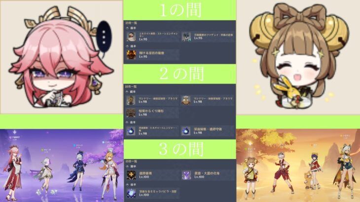 【原神】Ver5.6螺旋12層星9攻略〈設置パ・燃焼ヨォーヨ〉