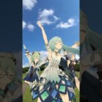 【梅雨明けの ティクトリック 3/3】 眩しい草原 原神のニィロウたちが「TickTrick !! 」【原神 AR ダンス】