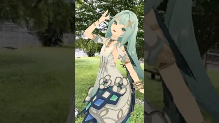 【白い花 クレイジー 2/5】梅雨の景色 山法師 原神のファルザンとシャルロットが「LADY CRAZY」【原神 AR ダンス  HIMEHINA】