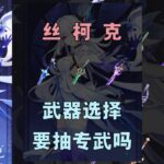 丝柯克能用什么武器，各武器优先级讲解，非得抽专武吗 #原神 #丝柯克 #原神攻略