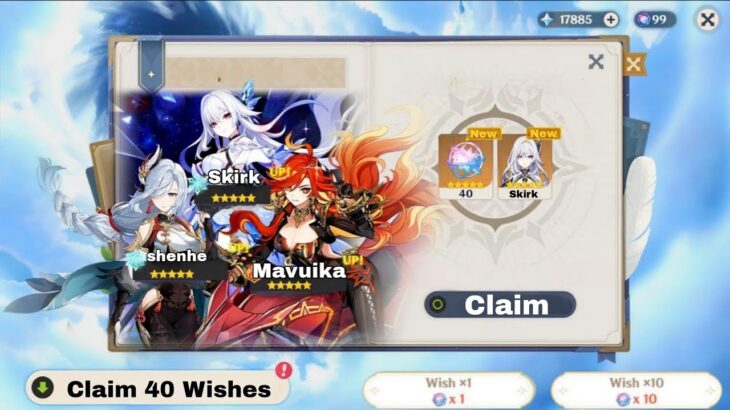 Claim 40 Wishes for Skirk Now!” Genshin impact 5.7