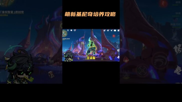 萌新基尼奇培养攻略！简易版！#原神 #原神纳塔