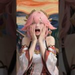 Yae Miko Scream #GenshinImpact #yaemiko #yae #AI #原神 #八重神子 #女の子 #八重