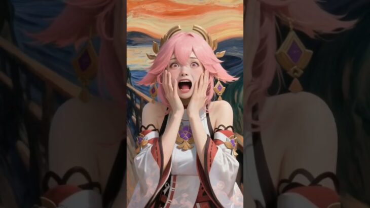 Yae Miko Scream #GenshinImpact #yaemiko #yae #AI #原神 #八重神子 #女の子 #八重