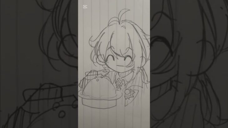 初描き+キャラ崩壊#原神 #モンド #イラスト