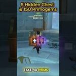 5 Hidden Chest & 150 Primogems – Genshin Impct #genshinimpact #shorts