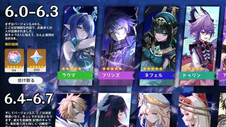 最新情報！6.0～6.7 ナドクライのキャラ実装ピックアップ！フリンス、コロンビナ、ヴァルカ、アリス【原神/げんしん】