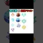 #原神 名元素の最強アタッカー