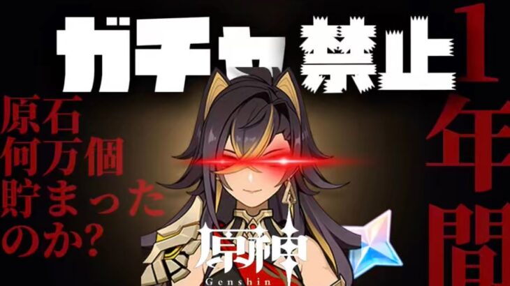 【原神】原石縛り1年間!?ガチャ何連分貯まったのか… #ガチャ禁