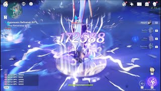 【原神】Ver6.0 β V2 フリンズ デモンストレーション② 無凸 鍛造武器 天賦Lv 10 / 10 / 10 新聖遺物4セット