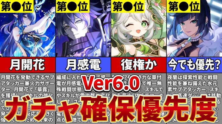 【原神】Ver6 0のガチャ優先度解説！新キャラ「フリンズ」と「ラウマ」の公開された情報も解説【ゆっくり解説】