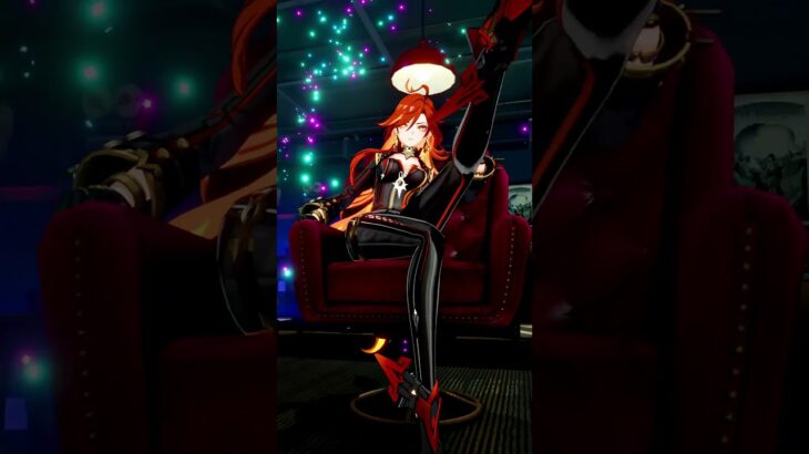 火神玛薇卡帅气逼人的日常坐姿。#原神纳塔 #玛薇卡 #原神 #和我一起玩原神吧