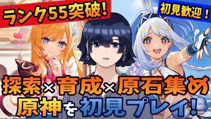 【原神/ガチャ】ランク55突破！ムアラニとフリーナとファルカに向けて原石集め！