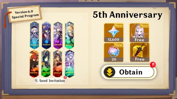 NEW! JUST UPDATED 6.0 ANNIVERSARY REWARDS! 50+ FREE PULLS, Selector, QoL Buffs – Genshin Impact