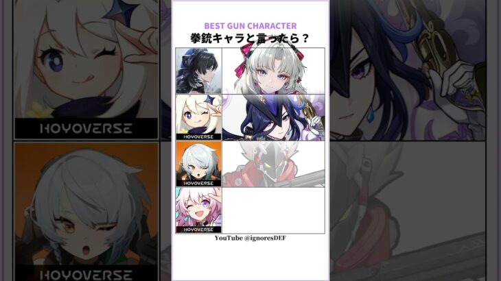 拳銃キャラってみんなかっこいい #崩壊スターレイル #ゼンゼロ #原神 #鳴潮 #鳴潮 #genshinimpact #honkaistarrail #hsr #wuwa