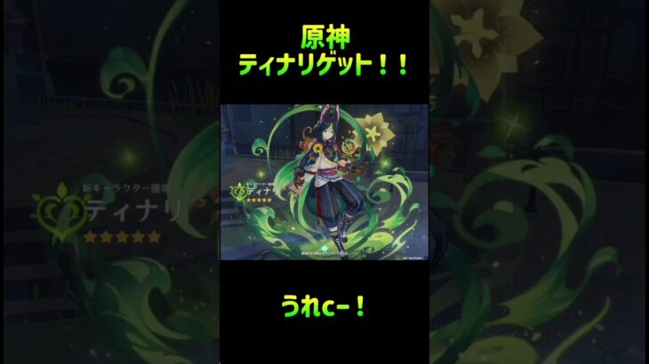 【原神ガチャ】初心者🔰がティナリを手に入れて一凸する動画
