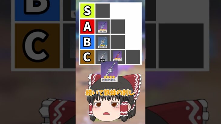 【原神】原神の最強片手剣格付けランキング！を作ってみた！妖刀はいかに！！【ゆっくり実況】 #原神 #ゆっくり実況 #short #shorts