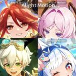 自分が基本使ってるパーティのキャラ達#原神編集