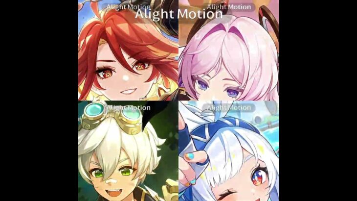 自分が基本使ってるパーティのキャラ達#原神編集