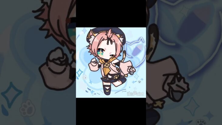 原神全キャラ描きたい22人目ディオナ🐾 #原神 #genshinimpact #ディオナ #イラスト #イラストメイキング #illustration #art #ibispaintx