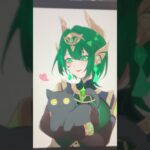 原神の新キャラネフェル描きました〜！#イラスト #原神 #バズれ #short #shorts