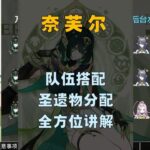 奈芙尔队伍搭配、队友圣遗物分配讲解 #原神攻略 #奈芙尔