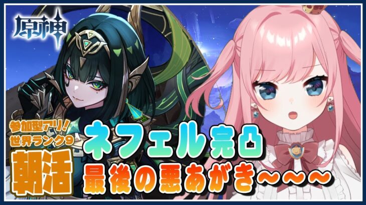 【#原神 #朝活】ネフェル完凸ガチャのための最後の朝【Genshin／VTuber／山田シャロ】