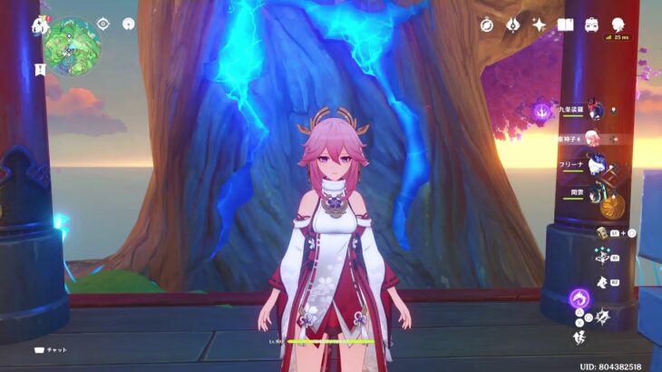 Lv100神子裟羅 | 原神配信 1,841日目 – 八重神子メイン