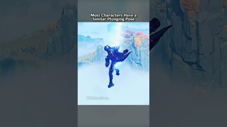 Genshin Impact Catalyst Characters with Unique Plunging Poses