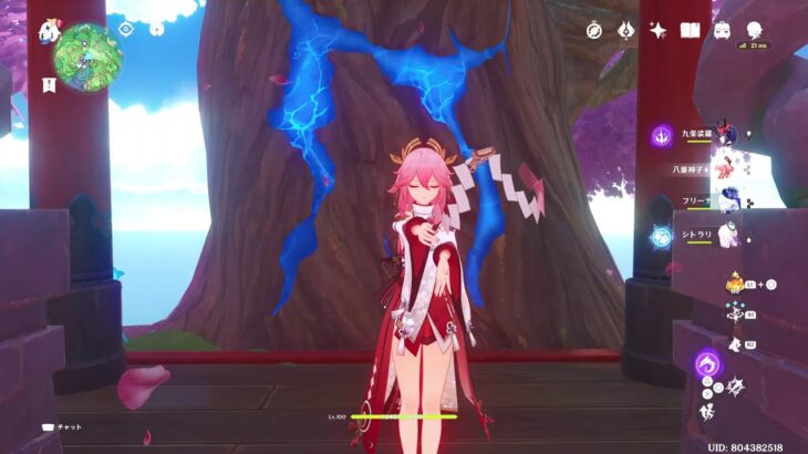 Lv100神子裟羅 | 原神配信 1,839日目 – 八重神子メイン